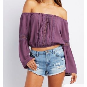 Off The Shoulder Charlotte Russe Shirt
